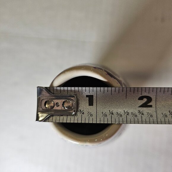 McCoy, Pottery, Cascade, Bud Vase, MCM, Purple, Green, White Lusterware 6' Tall - Picture 10 of 11